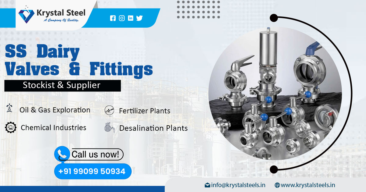 Stainless Steel Dairy Valve and Fittings Maharashtra