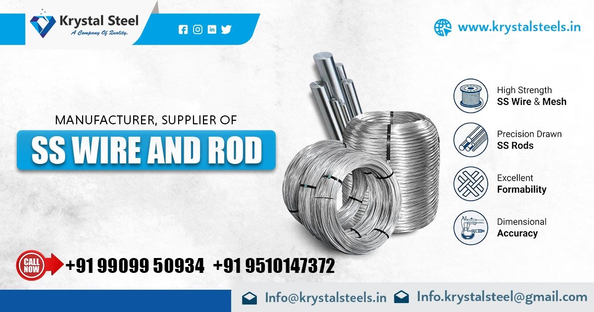 Stainless Steel Wire Rod Manufacturer in India – Krystal Steel Ahmedabad Gujarat