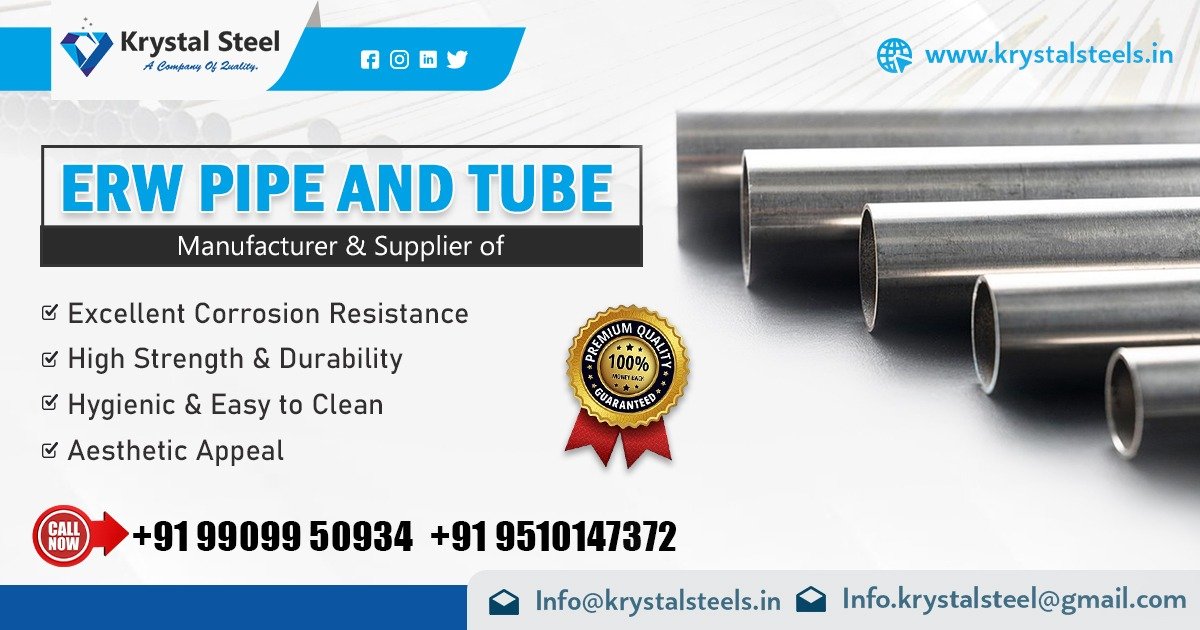 ERW Pipes and ERW Tubes Manufacturer India – Krystal Steel Ahmedabad Gujarat