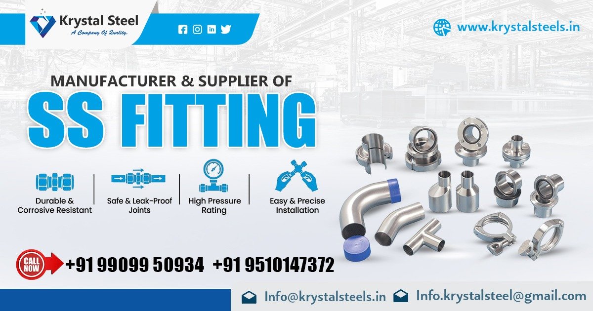 Premium Stainless Steel Fittings Manufacturers in India – Krystal Steel