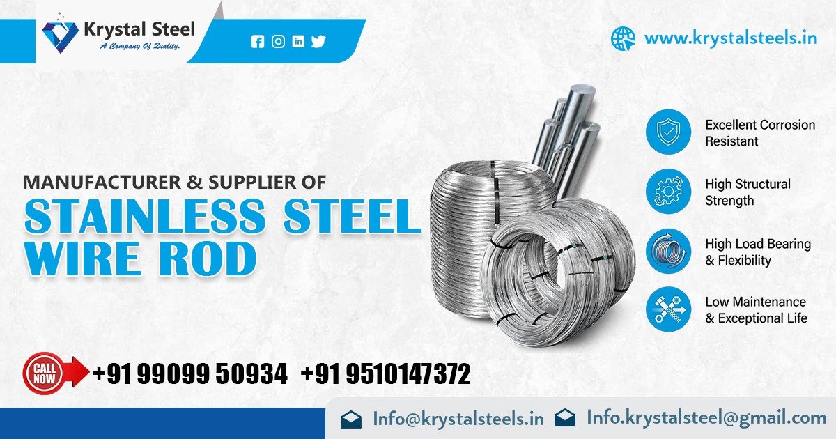Premium Stainless Steel Wire Rods Supplier In Madhya Pradesh | Krystal Steel