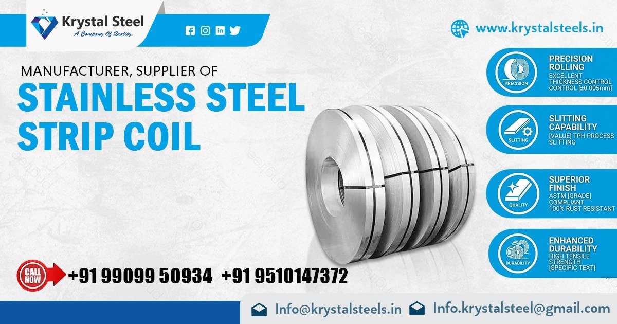 Premium Quality Stainless Steel Strip Coil In Jharkhand by Krystal Steel