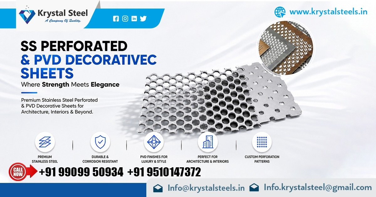 Custom SS Perforated and PVD Decorative Sheets in Uttarakhand