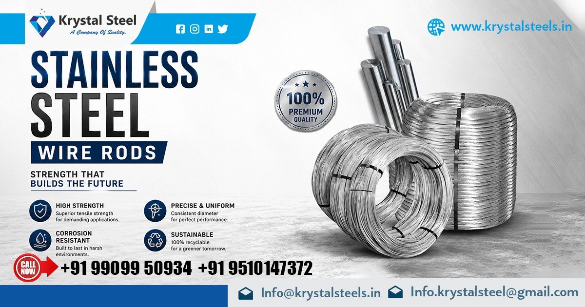 Industrial Stainless Steel Wire Rods In Madhya Pradesh | Krystal Steel