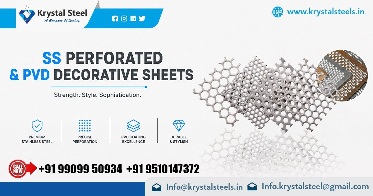 Premium SS PVD Decorative And Perforated Sheets In West Bengal
