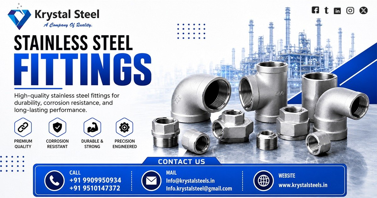Trusted Stainless Steel Fittings In Maharashtra | Krystal Steel