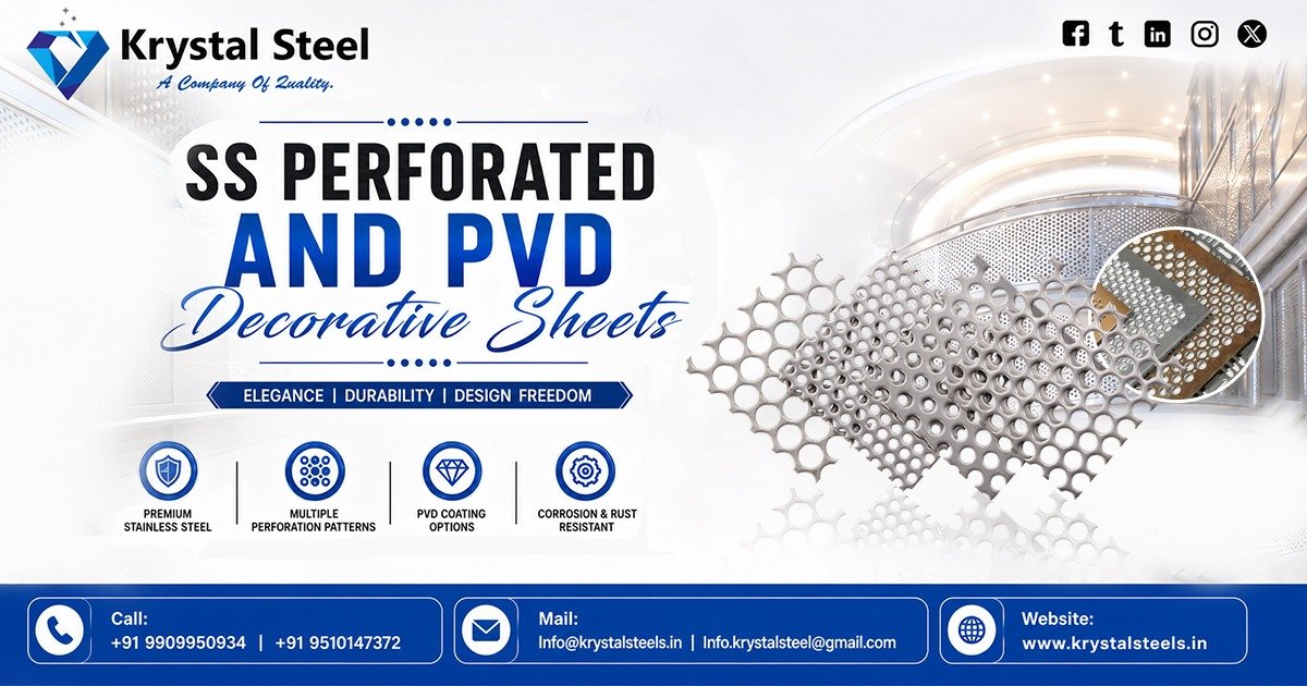 Best SS Perforated and PVD Decorative Sheets In Tamil Nadu