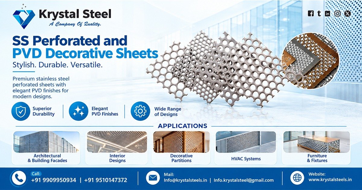SS Perforated and PVD Decorative Sheets Supplier In Maharashtra