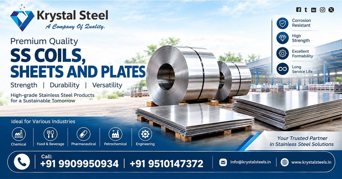 Stainless Steel Coils, Sheets and Plates Supplier In Tamil Nadu