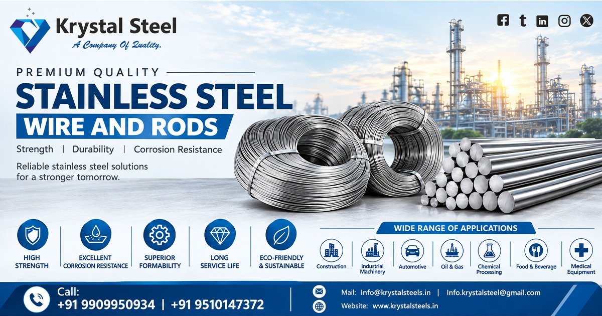 Stainless Steel Wire And Rods Supplier In Tamil Nadu