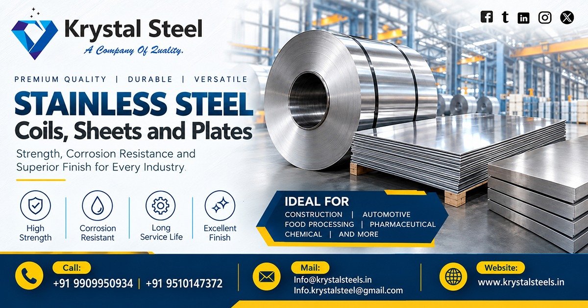 Stainless Steel Coils, Sheets and Plates Supplier In Gujarat
