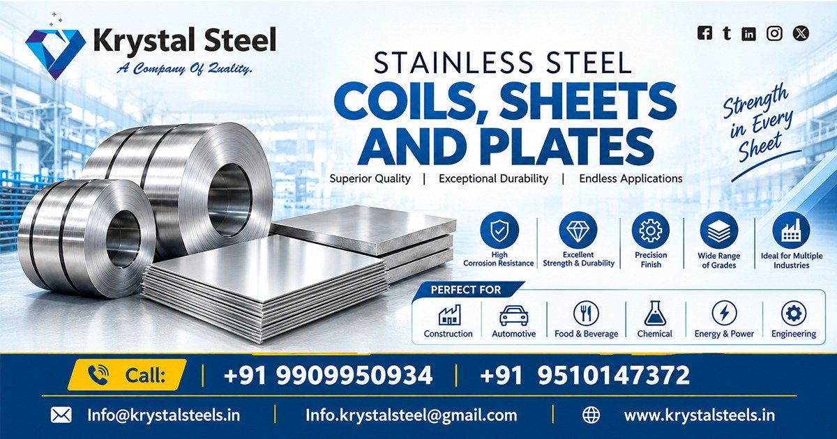 Reliable Stainless Steel Coils, Sheets and Plates Supplier In Gujarat