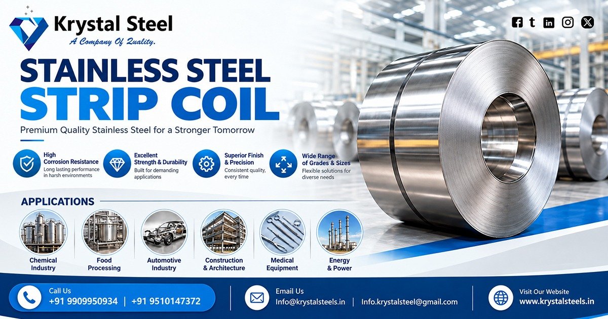 Industrial Stainless Steel Strip Coil Supplier In Tamil Nadu