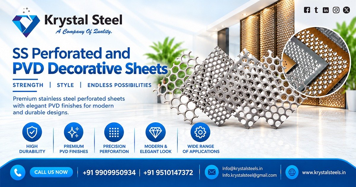 Stainless Steel Perforated and PVD Decorative Sheets In Telangana